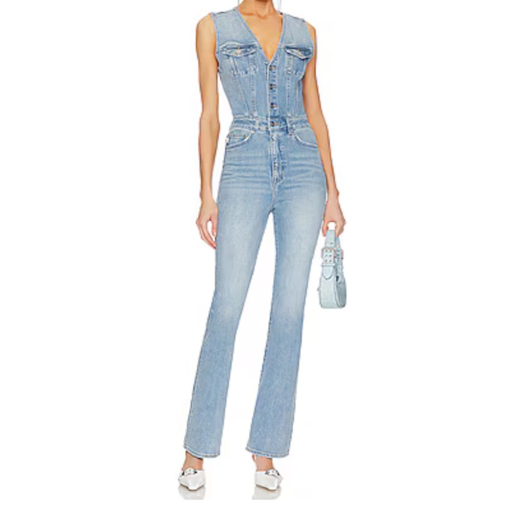 Lovers and Friends Renata Denim Jumpsuit Portola Women’s Size XS